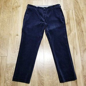 Polo Ralph Lauren Corduroy Pants Mens 38x32 Blue Classic Fit (Act: 39x31)